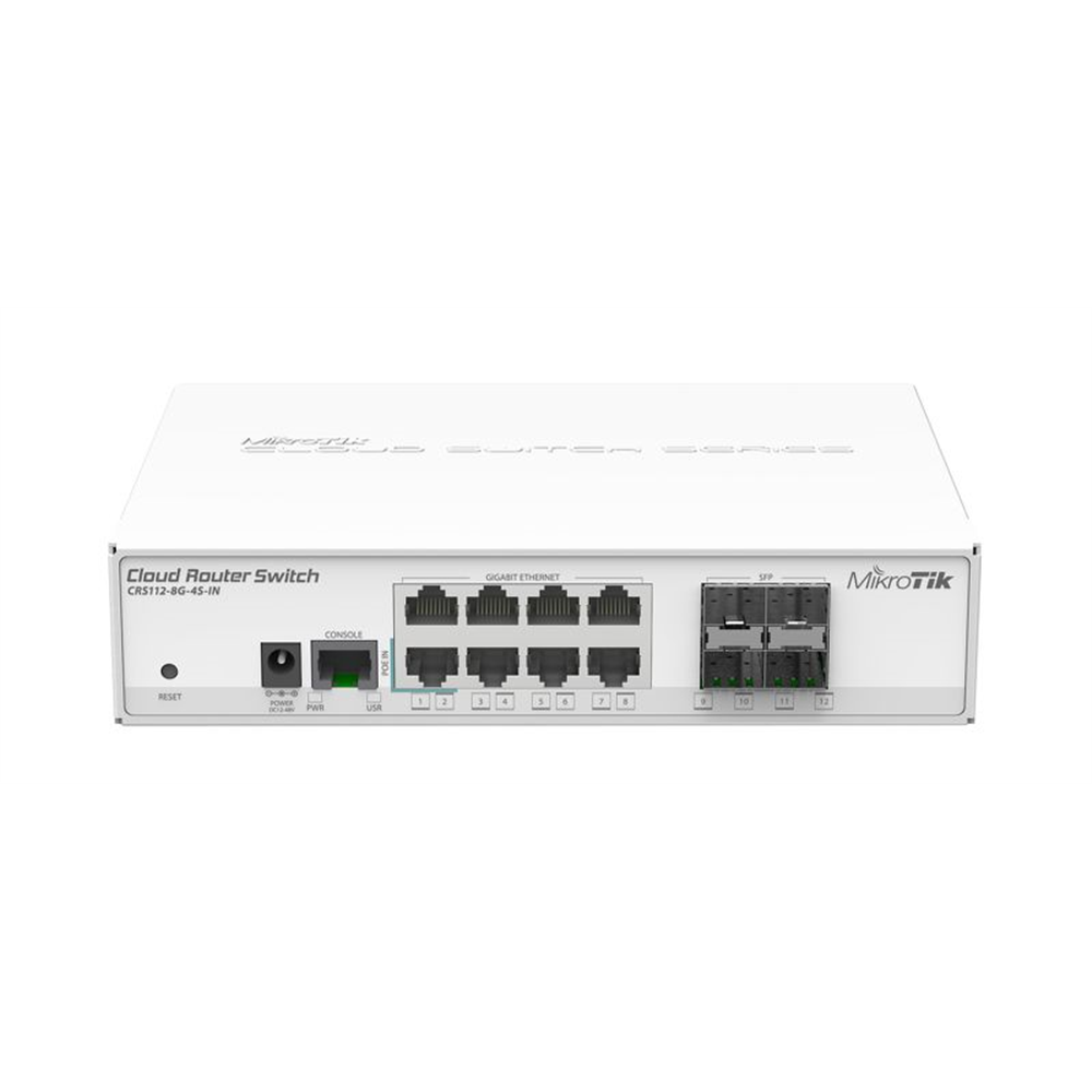 Cloud Router Switch CRS112-8G-4S-IN  4 SFP Girişli