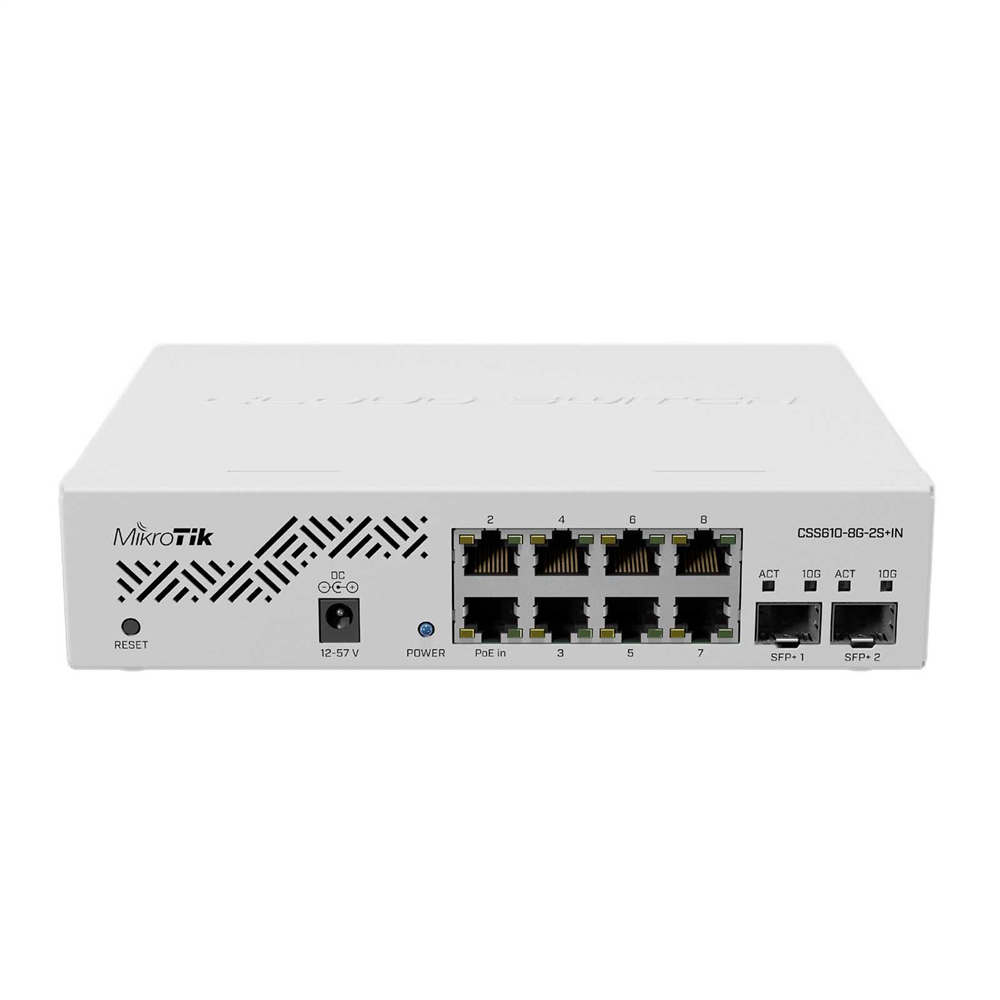 Mikrotik CSS610-8G-2S+IN Cloud Smart Switch 8xGibabit Port 2xSFP+