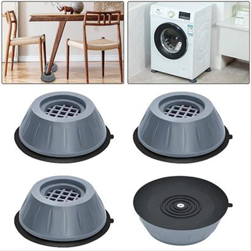 ShopZum Çamaşır Makinesi Sarsıntı Titreşim Ses Önleyici Kaydırmaz Ayak 4lü Set